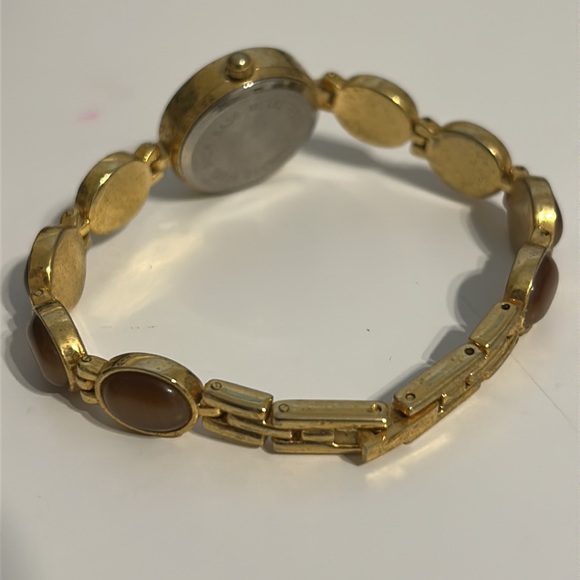 TIGER EYE Stone and Gold Tone Ladies Watch - Picture 8 of 8